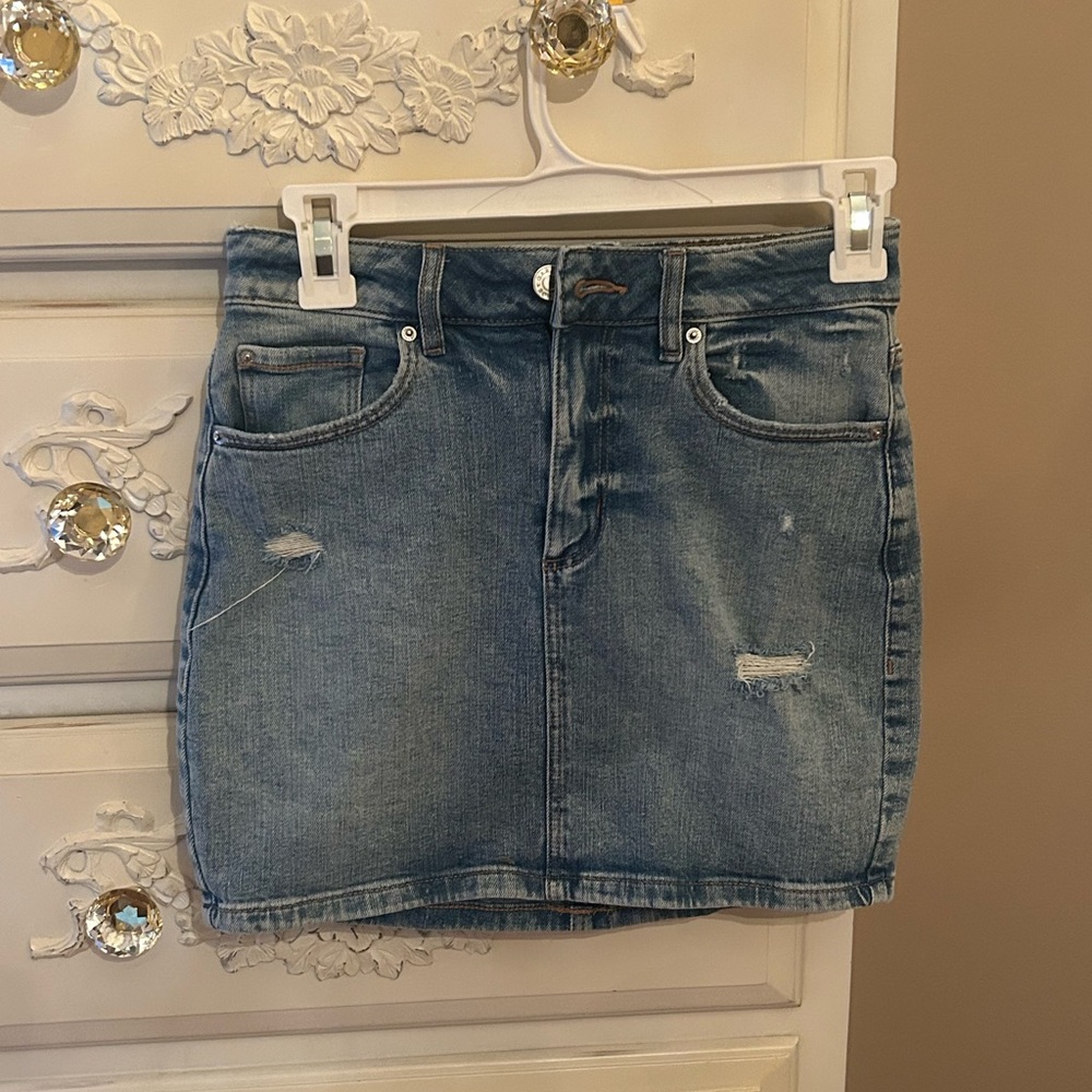 Garage Denim Mini Skirt